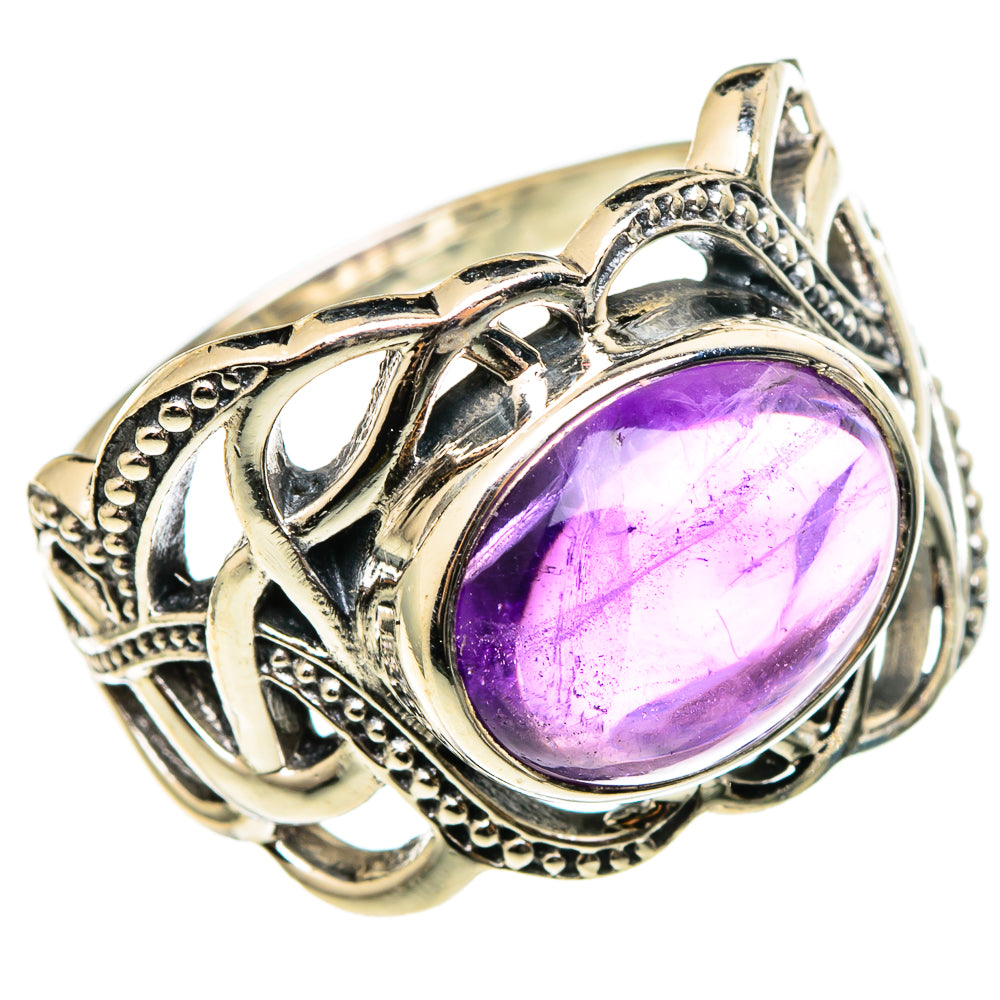 Amethyst Rings handcrafted by Ana Silver Co - RING100362