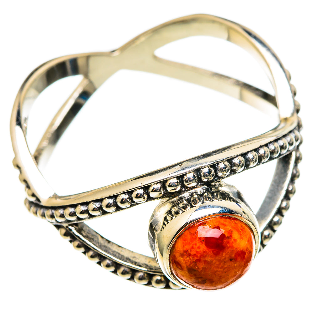 Sponge Coral Rings handcrafted by Ana Silver Co - RING100374