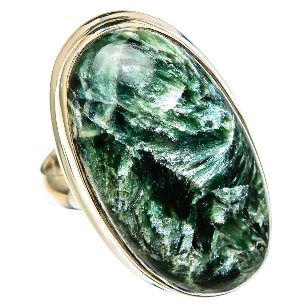 Seraphinite Rings handcrafted by Ana Silver Co - RING100398