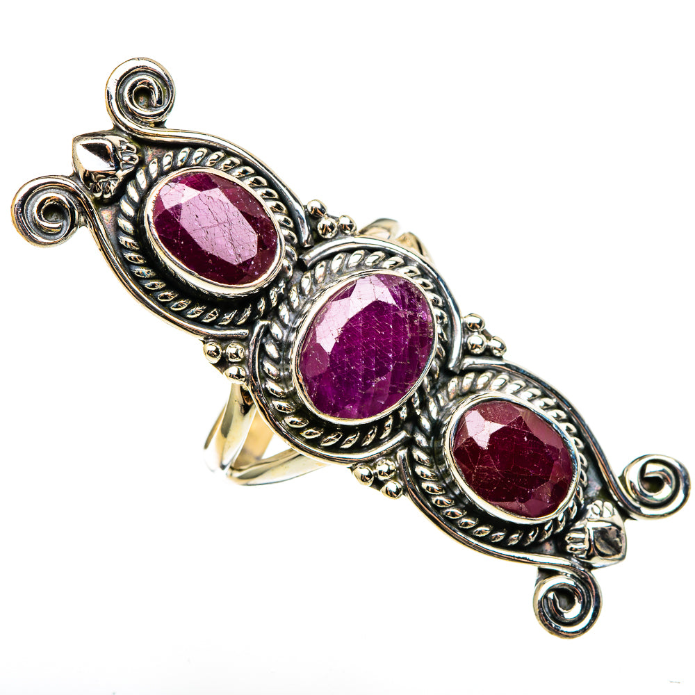 Ruby Rings handcrafted by Ana Silver Co - RING100404 - Photo 2
