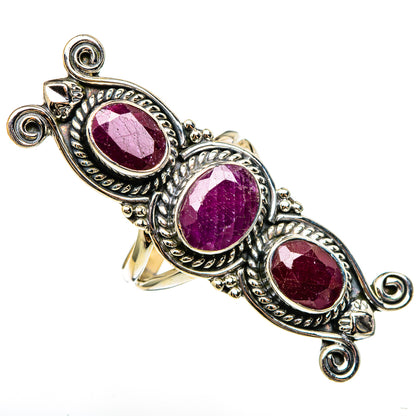Ruby Rings handcrafted by Ana Silver Co - RING100404 - Photo 2