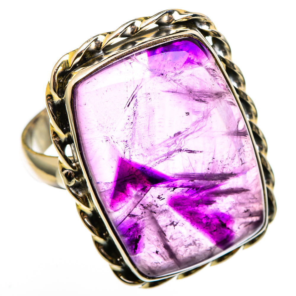 Star Amethyst Rings handcrafted by Ana Silver Co - RING100405