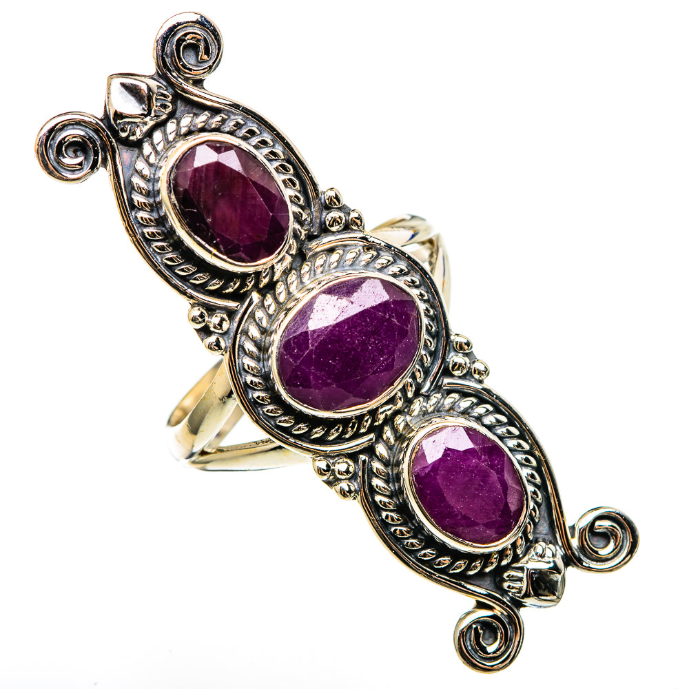 Ruby Rings handcrafted by Ana Silver Co - RING100419 - Photo 2