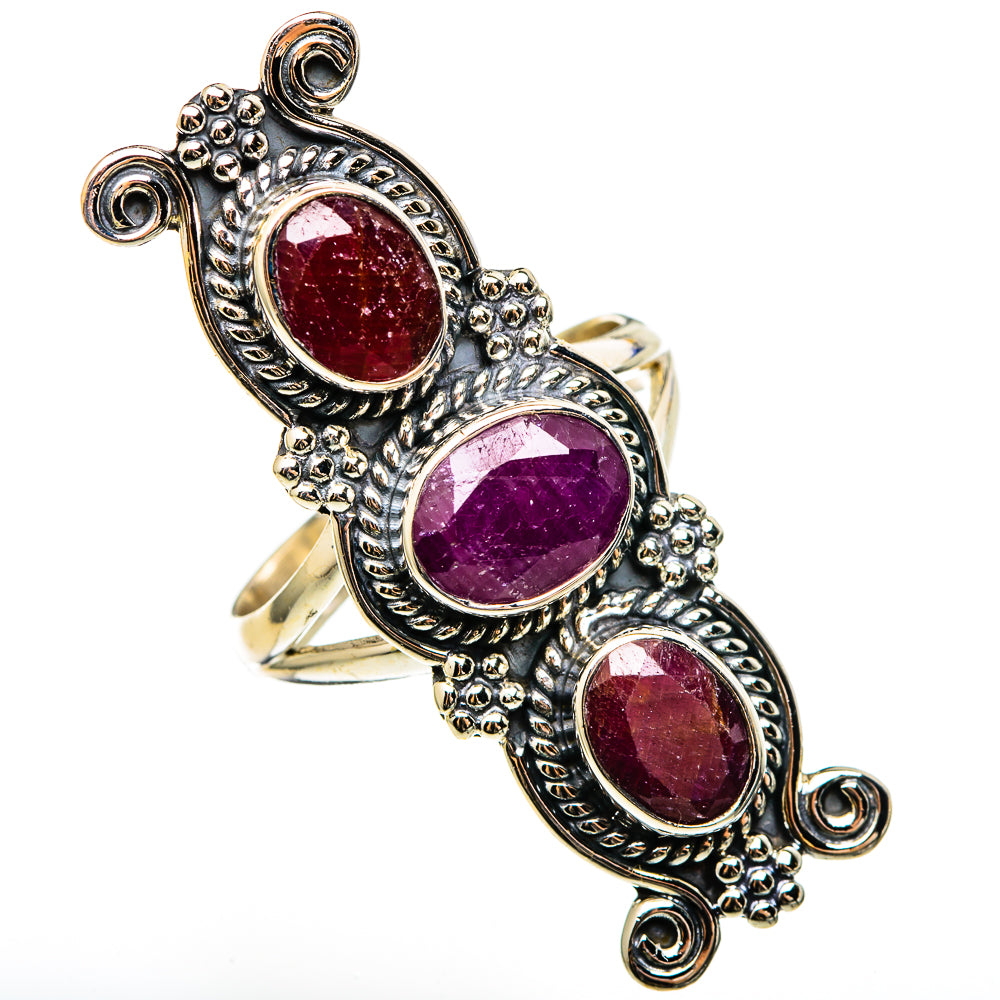 Ruby Rings handcrafted by Ana Silver Co - RING100420