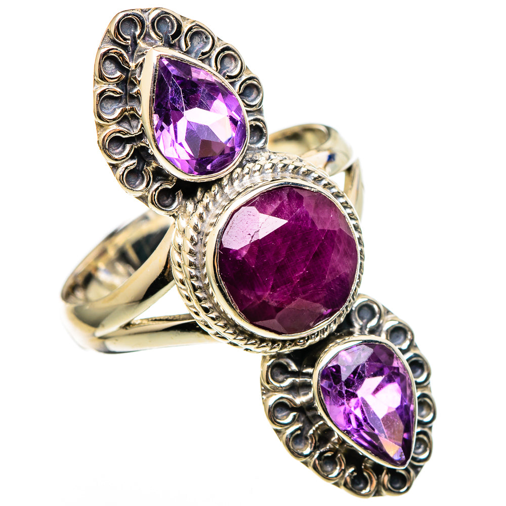 Ruby Rings handcrafted by Ana Silver Co - RING100421