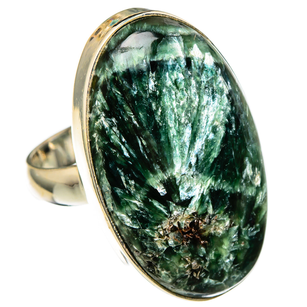 Seraphinite Rings handcrafted by Ana Silver Co - RING100426