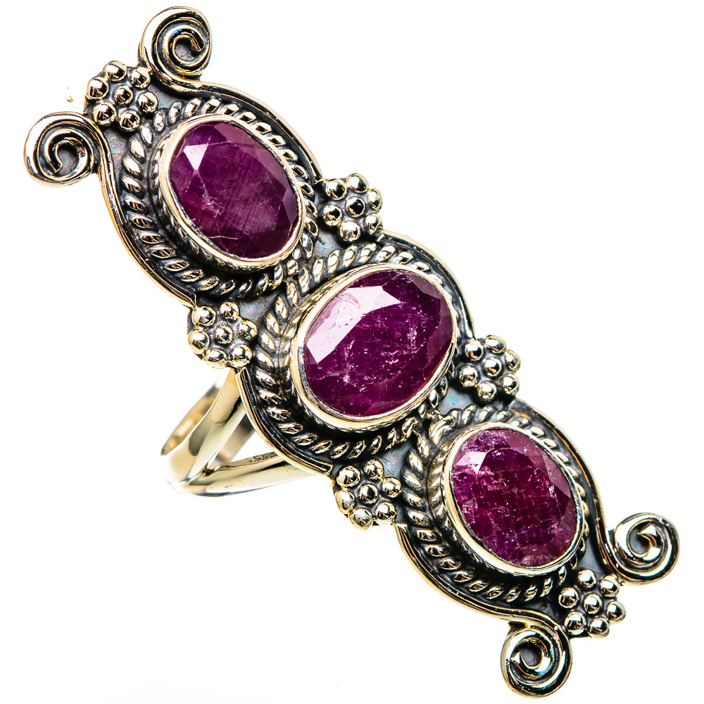 Ruby Rings handcrafted by Ana Silver Co - RING100449