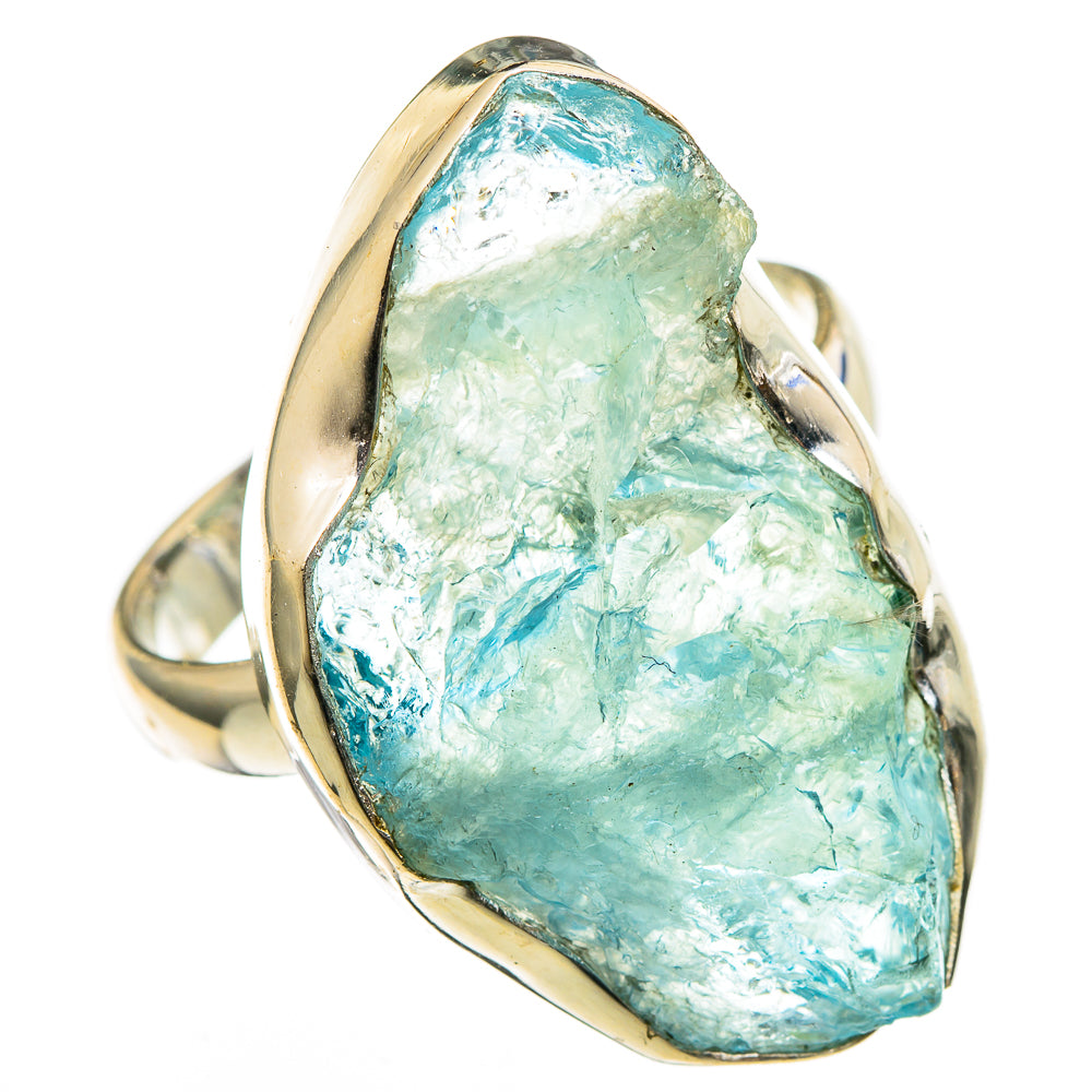 Aquamarine Rings handcrafted by Ana Silver Co - RING100465