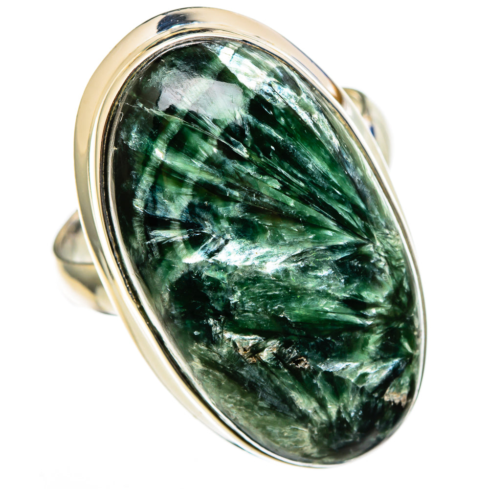 Seraphinite Rings handcrafted by Ana Silver Co - RING100474