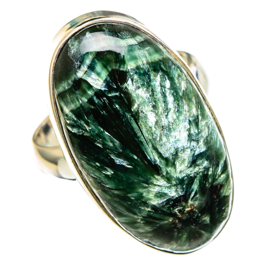 Seraphinite Rings handcrafted by Ana Silver Co - RING100476