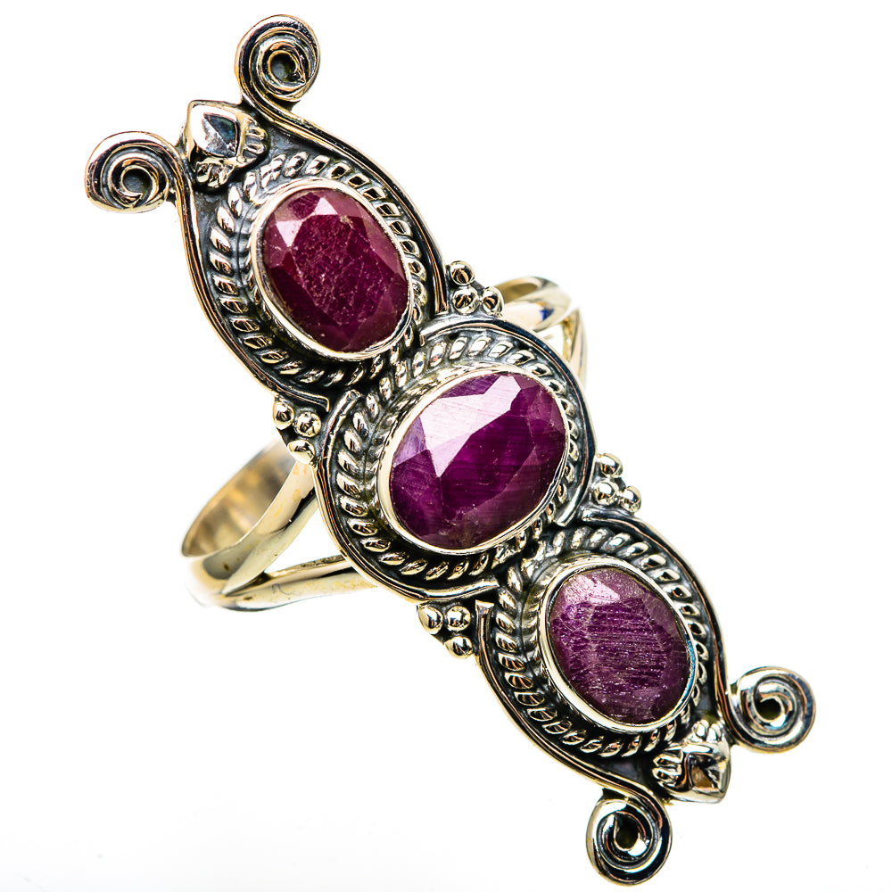 Ruby Rings handcrafted by Ana Silver Co - RING100477 - Photo 2