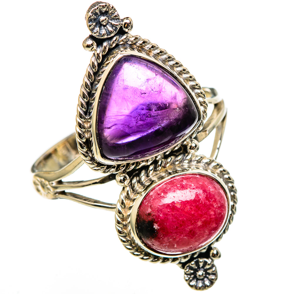Rhodonite Rings handcrafted by Ana Silver Co - RING100481