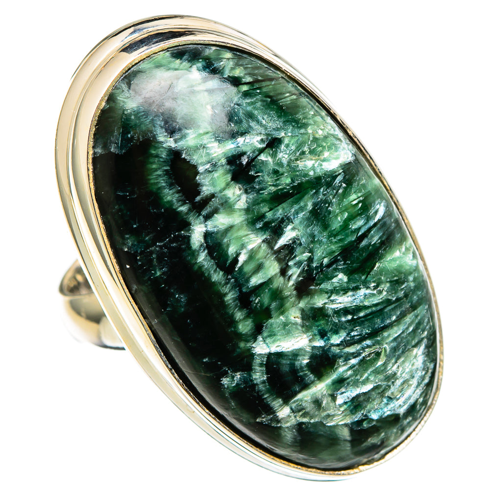 Seraphinite Rings handcrafted by Ana Silver Co - RING100484