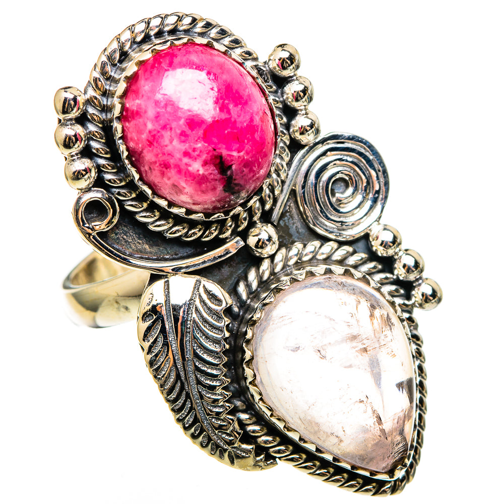 Rose Quartz Rings handcrafted by Ana Silver Co - RING100489