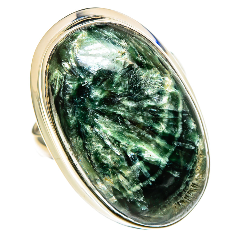 Seraphinite Rings handcrafted by Ana Silver Co - RING100492 - Photo 2