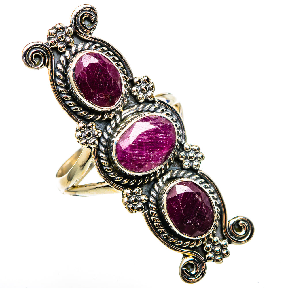 Ruby Rings handcrafted by Ana Silver Co - RING100498 - Photo 2
