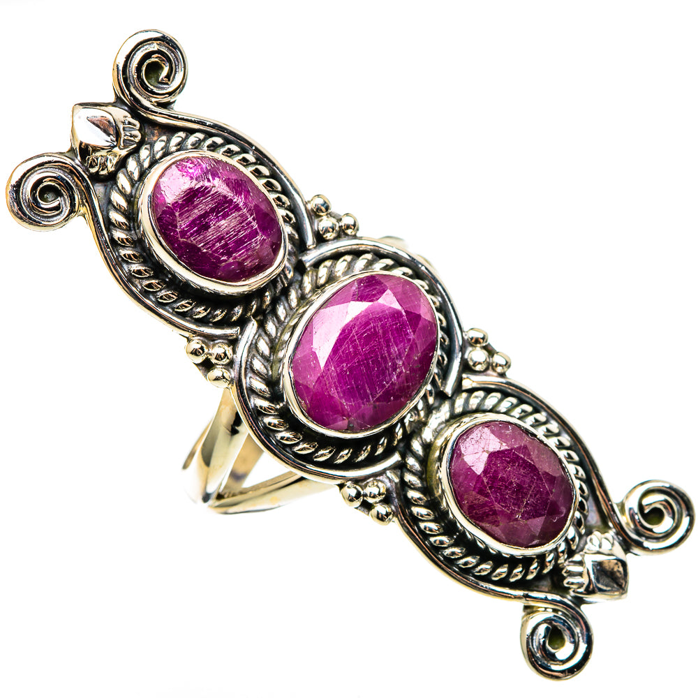 Ruby Rings handcrafted by Ana Silver Co - RING100499