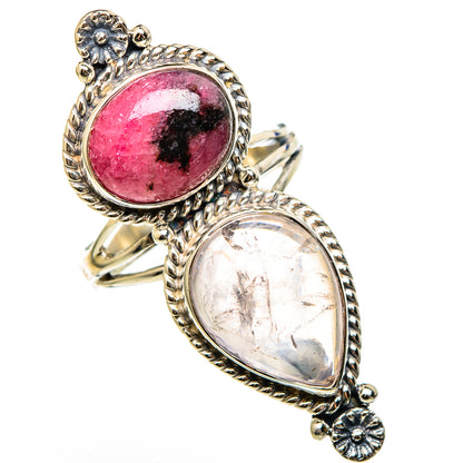 Rose Quartz Rings handcrafted by Ana Silver Co - RING100502