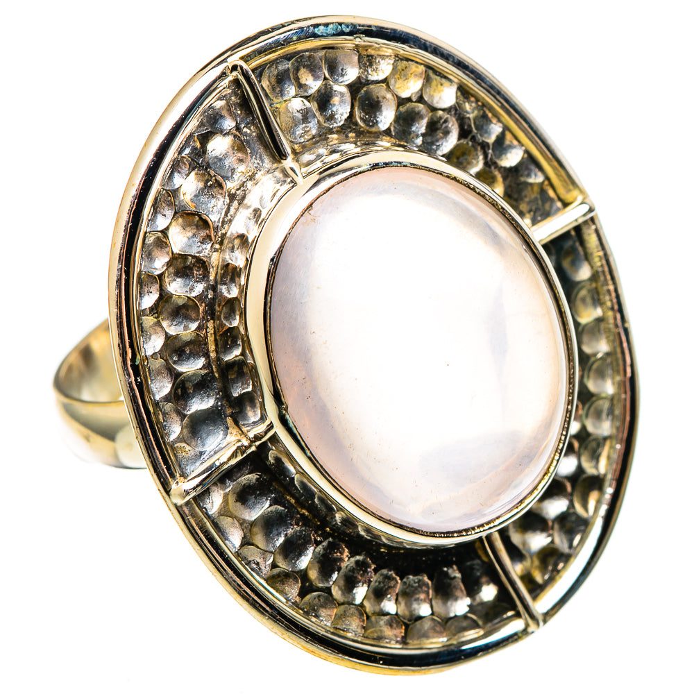 Rose Quartz Rings handcrafted by Ana Silver Co - RING100503