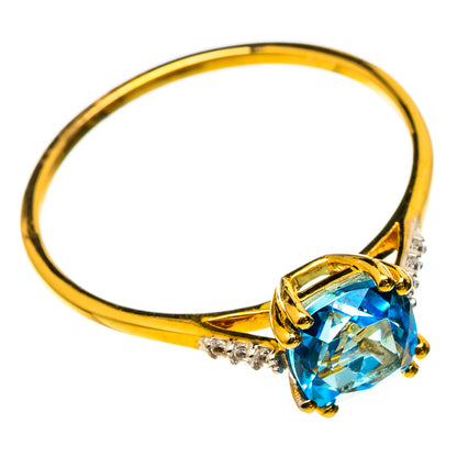 Blue Topaz Rings handcrafted by Ana Silver Co - RING100510