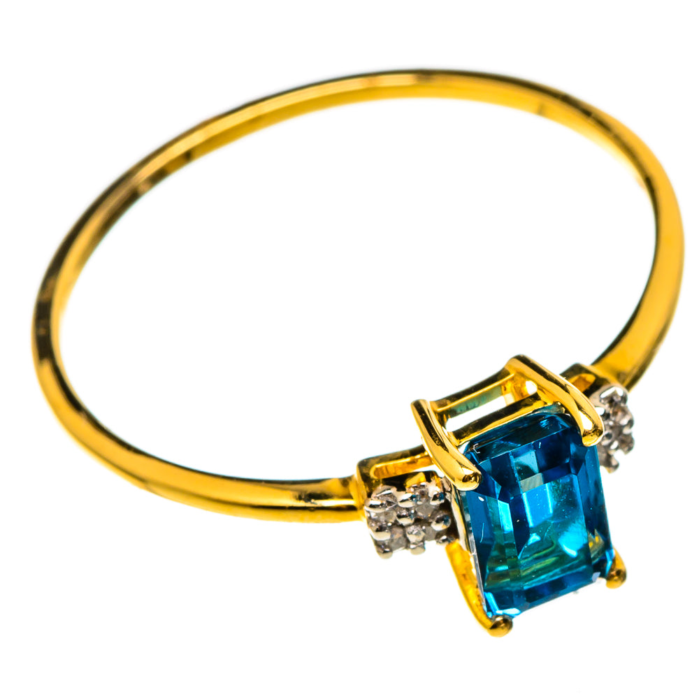 London Blue Topaz Rings handcrafted by Ana Silver Co - RING100511