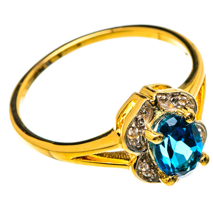 London Blue Topaz Rings handcrafted by Ana Silver Co - RING100512 - Photo 2