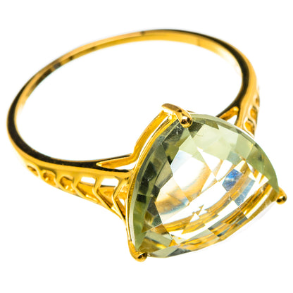 Green Amethyst Rings handcrafted by Ana Silver Co - RING100523