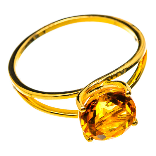 Mandarin Citrine Rings handcrafted by Ana Silver Co - RING100524