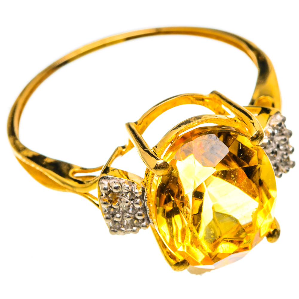 Citrine Rings handcrafted by Ana Silver Co - RING100525