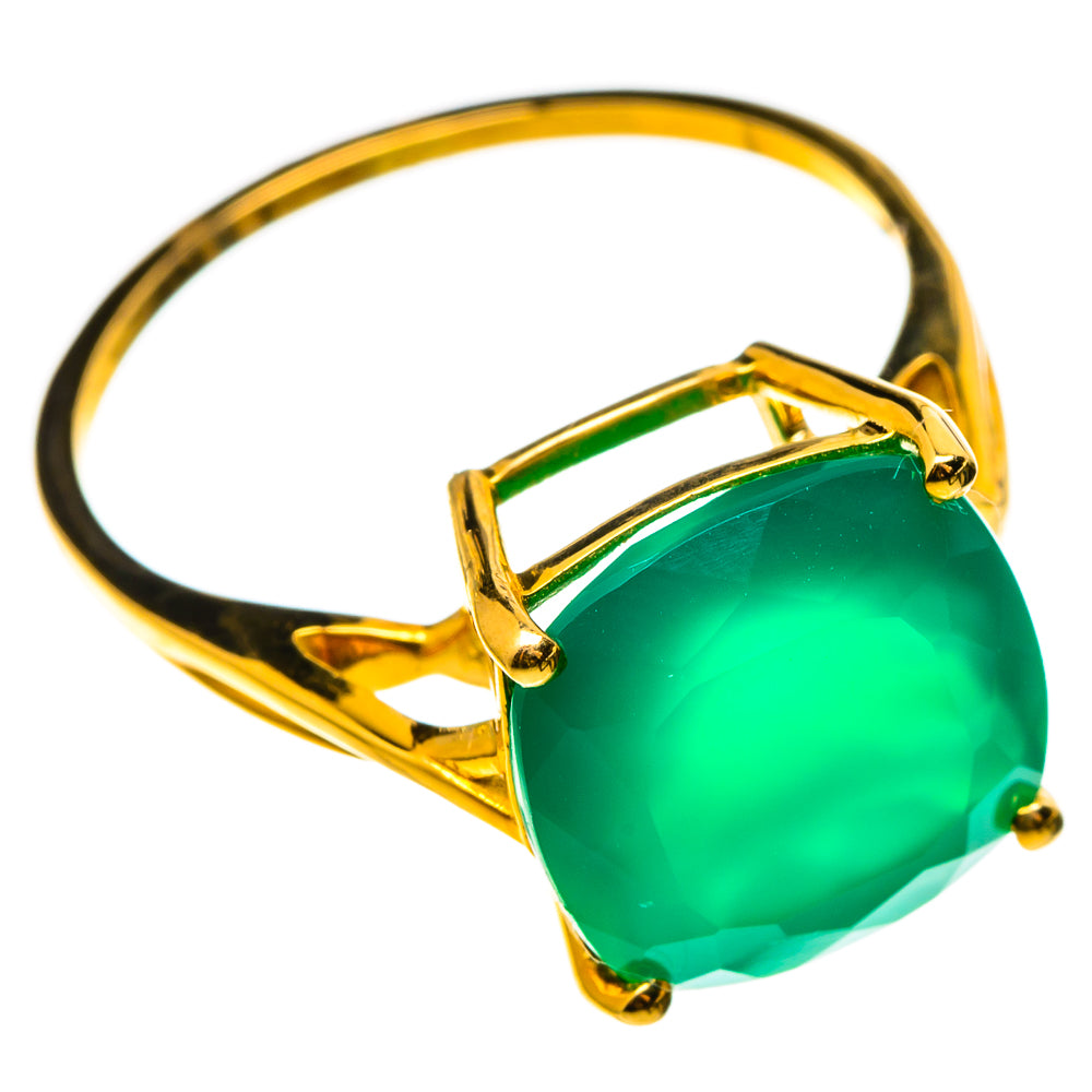 Green Onyx Rings handcrafted by Ana Silver Co - RING100541