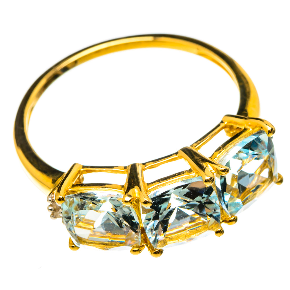 Aquamarine Rings handcrafted by Ana Silver Co - RING100543