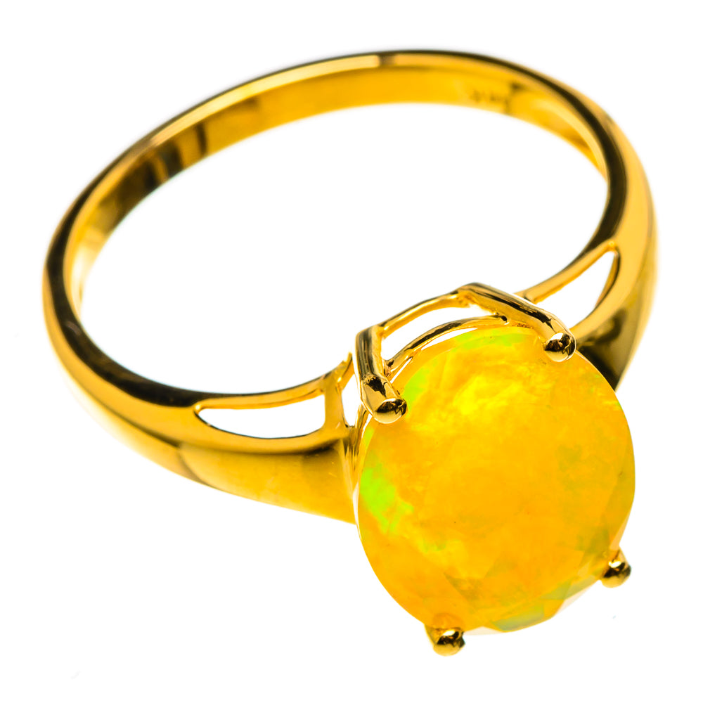 Ethiopian Opal Rings handcrafted by Ana Silver Co - RING100544