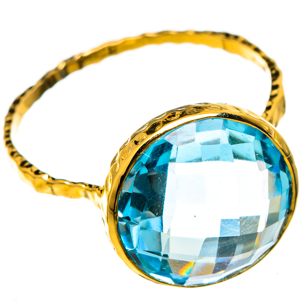 Blue Topaz Rings handcrafted by Ana Silver Co - RING100547