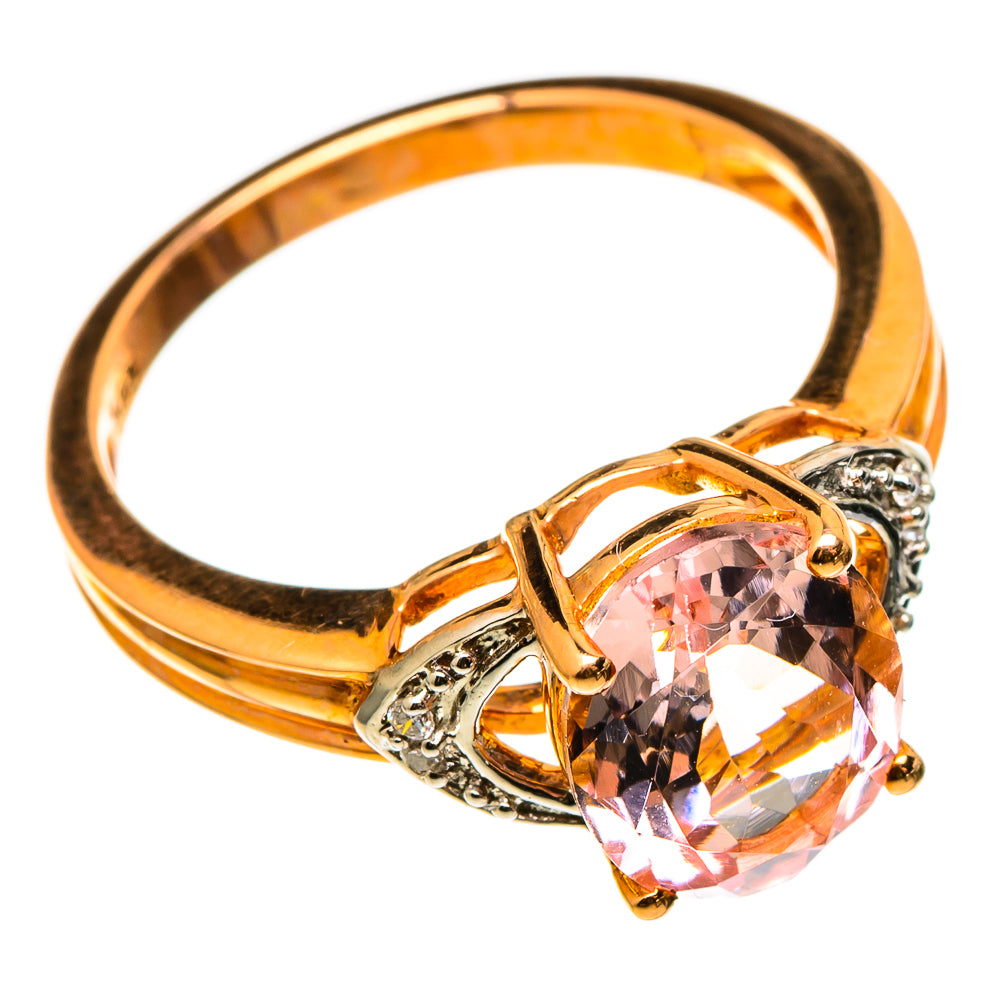 Morganite Rings handcrafted by Ana Silver Co - RING100556