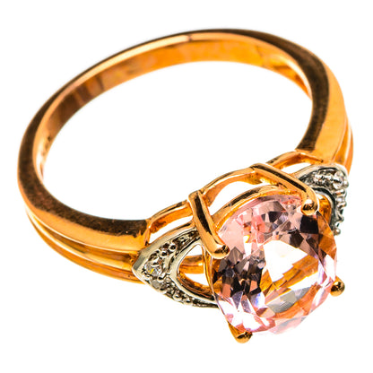 Morganite Rings handcrafted by Ana Silver Co - RING100556