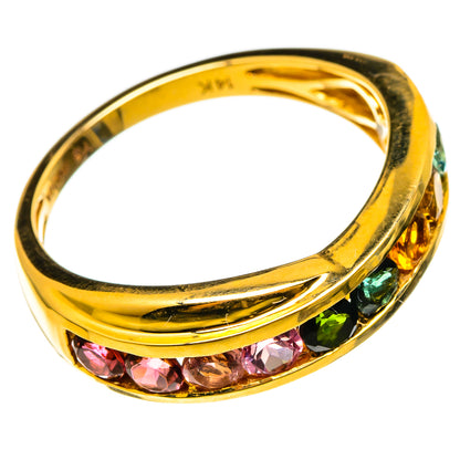Multi-tourmaline Rings handcrafted by Ana Silver Co - RING100566