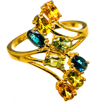 Multi-Colored Sapphire Rings handcrafted by Ana Silver Co - RING100567