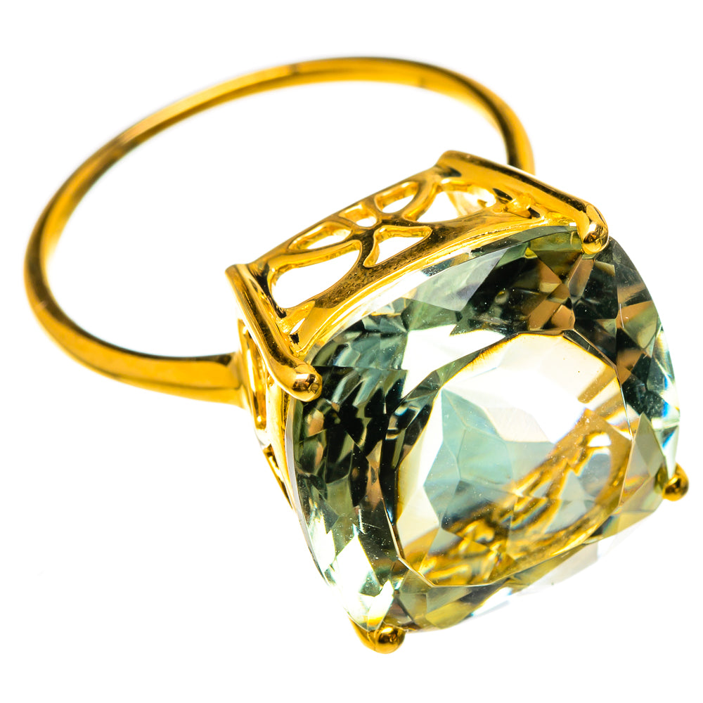 Green Amethyst Rings handcrafted by Ana Silver Co - RING100572 - Photo 2