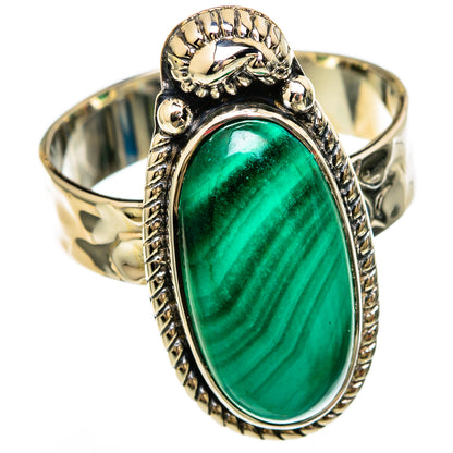 Malachite Rings handcrafted by Ana Silver Co - RING100583