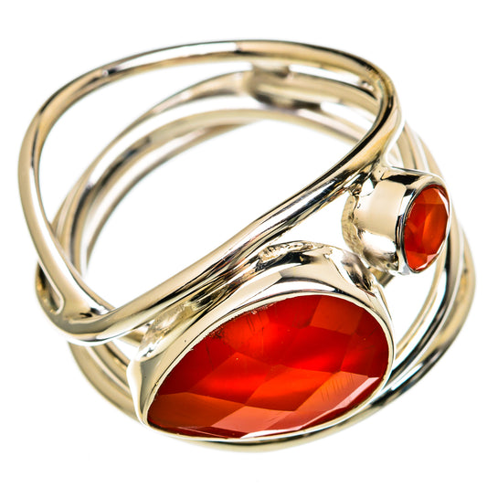 Carnelian Rings handcrafted by Ana Silver Co - RING100585