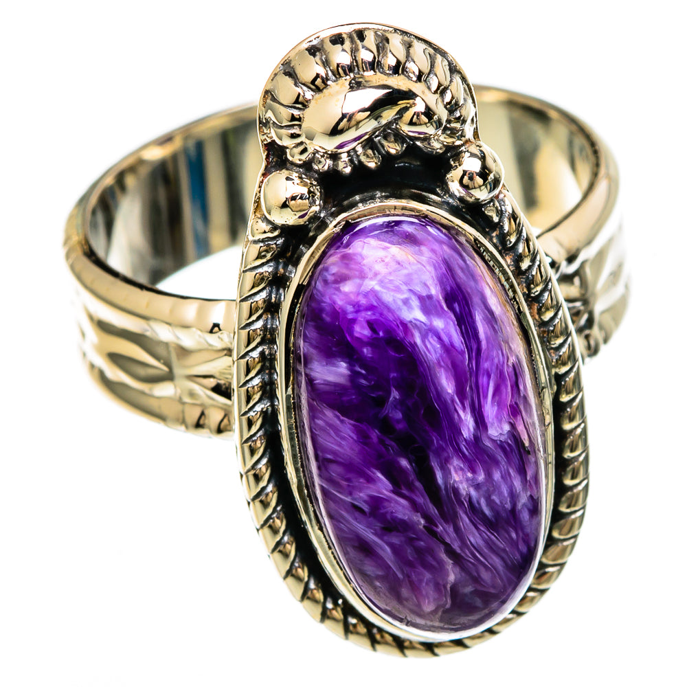 Charoite Rings handcrafted by Ana Silver Co - RING100591