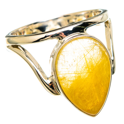 Rutilated Quartz Rings handcrafted by Ana Silver Co - RING100593