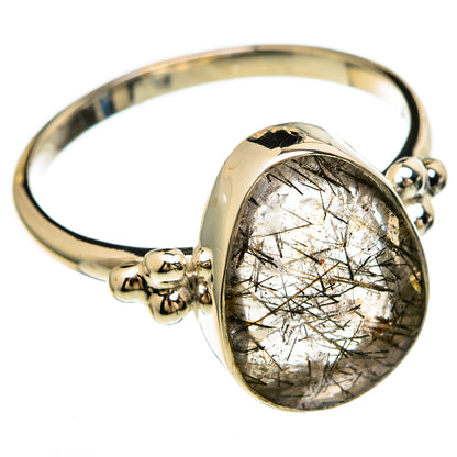 Tourmalinated Quartz Rings handcrafted by Ana Silver Co - RING100594