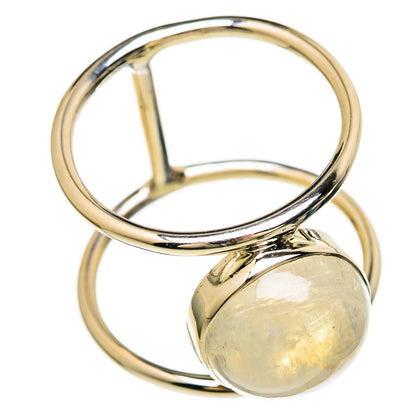 Rainbow Moonstone Rings handcrafted by Ana Silver Co - RING100596