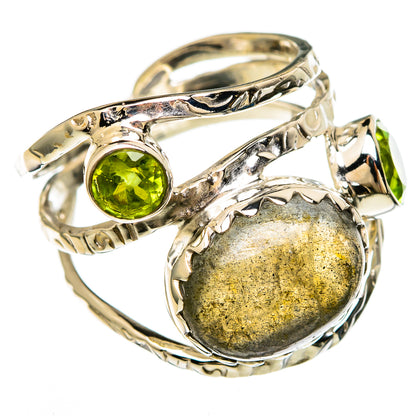 Labradorite Rings handcrafted by Ana Silver Co - RING100599