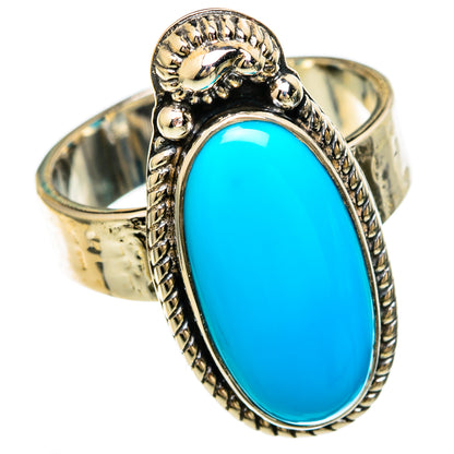 Sleeping Beauty Turquoise Rings handcrafted by Ana Silver Co - RING100604