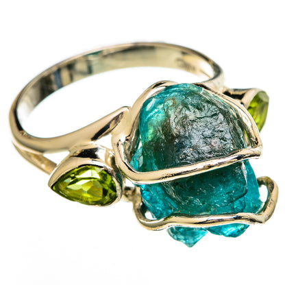 Blue Fluorite Rings handcrafted by Ana Silver Co - RING100606