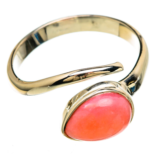 Pink Opal Rings handcrafted by Ana Silver Co - RING100616