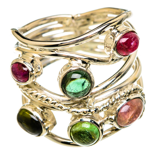 Multi-Tourmaline Rings handcrafted by Ana Silver Co - RING100623