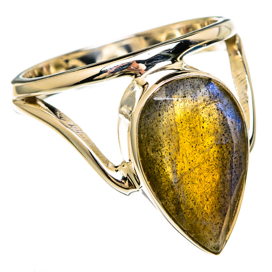 Labradorite Rings handcrafted by Ana Silver Co - RING100624